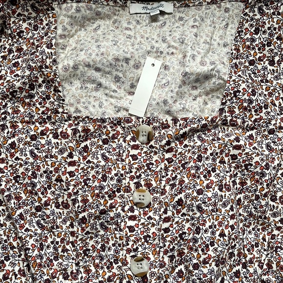 Madewell Corduroy Peplum Top - Picture 6 of 16